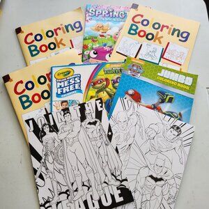 Coloring Books Book Bundle Paw Patrol Avengers Super Hero Teenage Mutant Ninja T